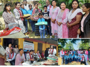 रामग्राम महिला जेसीज द्वारा फरक क्षमता भएका बालबालिकाहरुलाइ सहयोगि सामग्रि वितरण